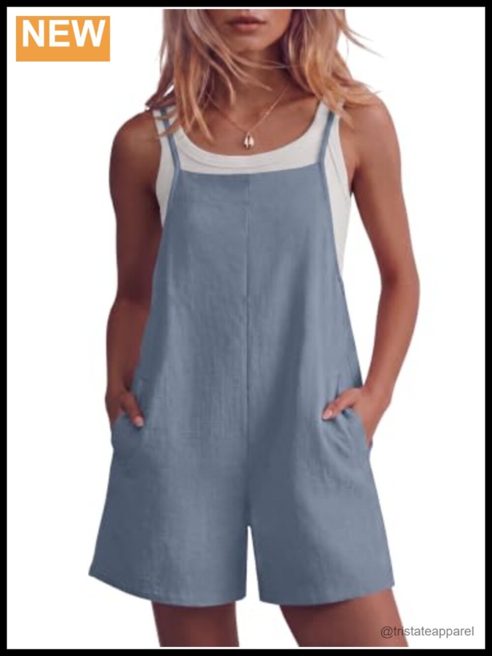 Lepunuo Women's Summer Sleeveless Romper Adjustable Straps Casual